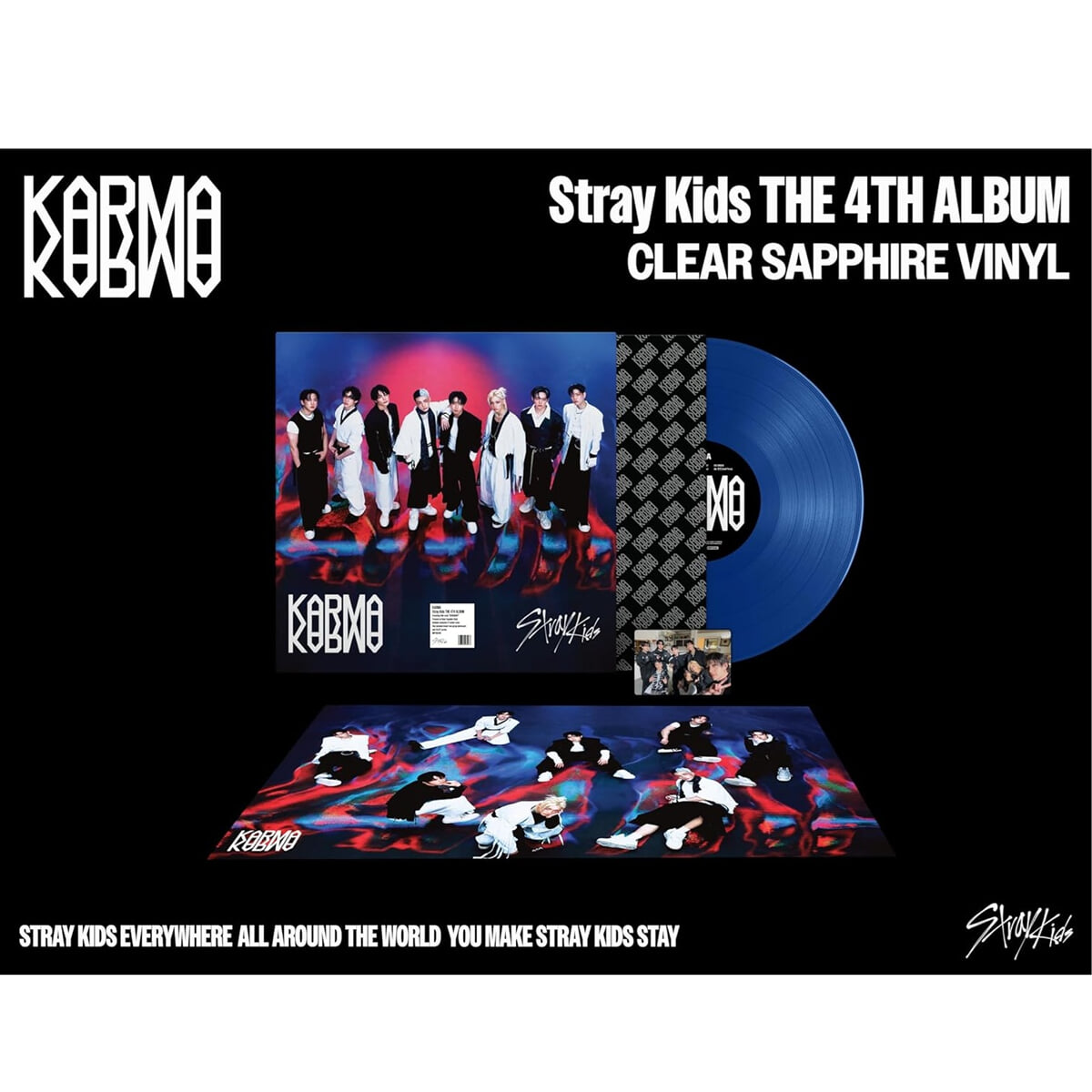 스트레이 키즈 (Stray Kids) - 정규 4집 : KARMA [투명 사파이어 컬러 LP]