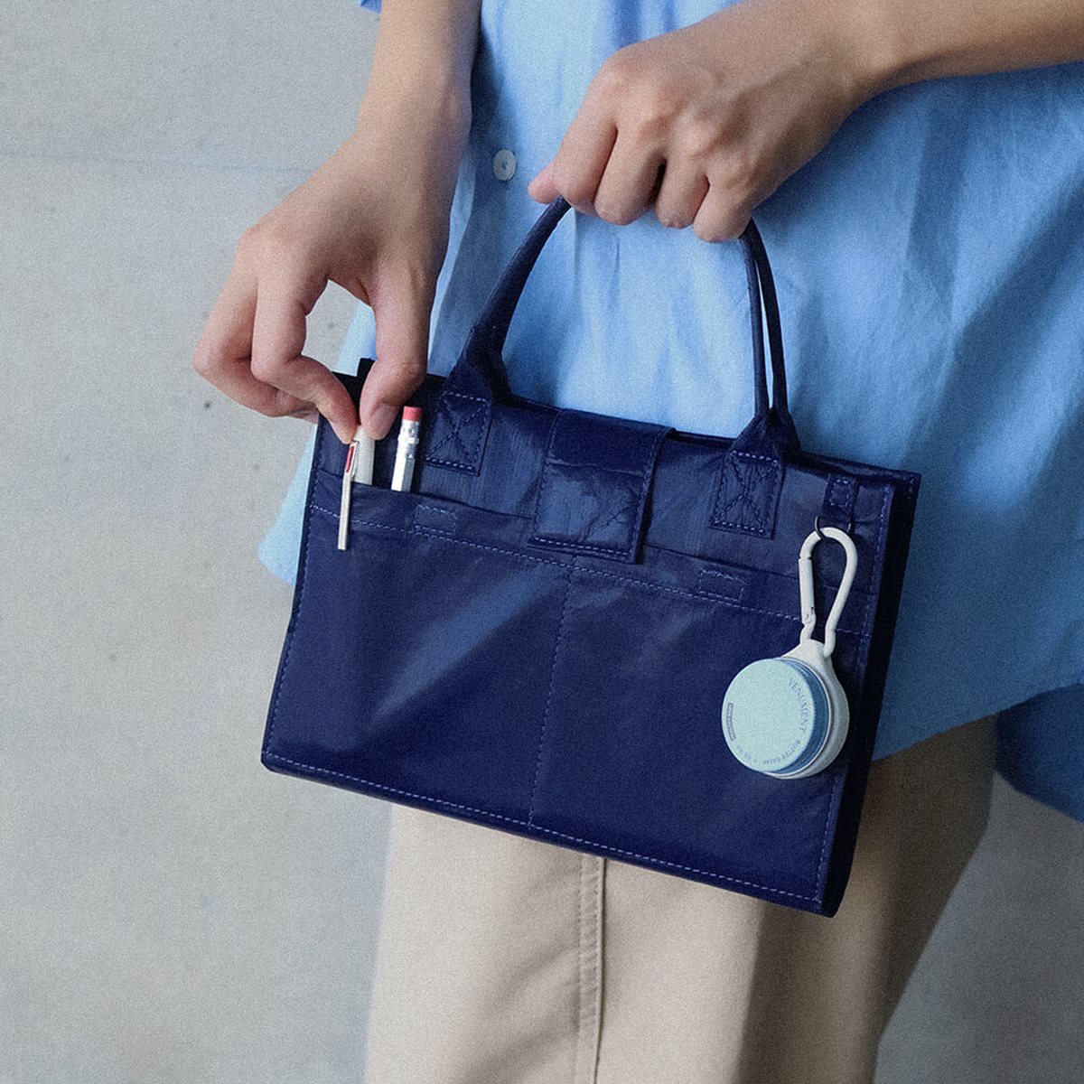 [김하찬]북 메이트 북커버 백_네이비 (M/L Size)