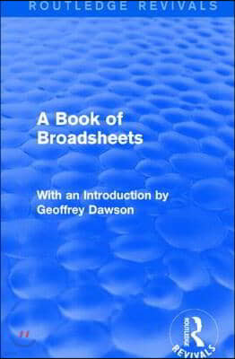 Book of Broadsheets (Routledge Revivals)