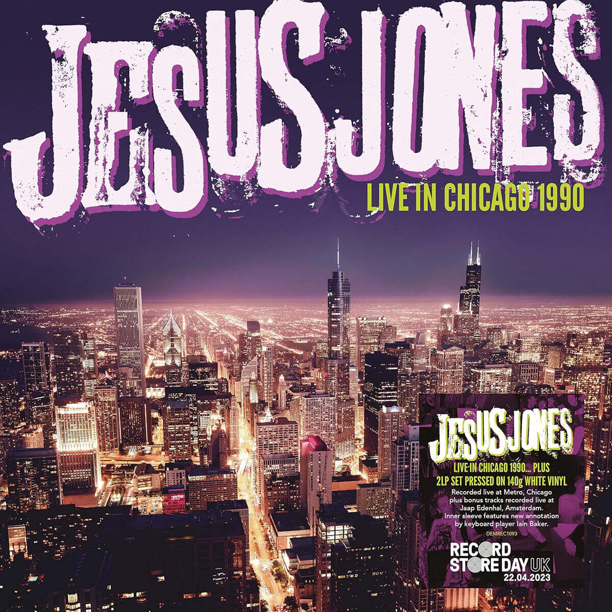Jesus Jones (지저스 존스) - Live In Chicago 1990 [화이트 컬러 2LP]