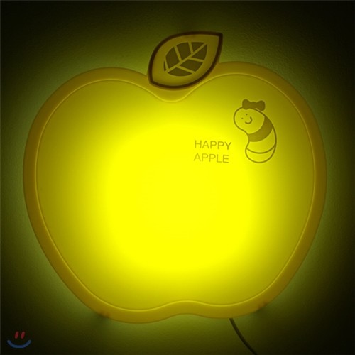 [LAMPDA] LED형 happy 애플 벽등 (옐로우)