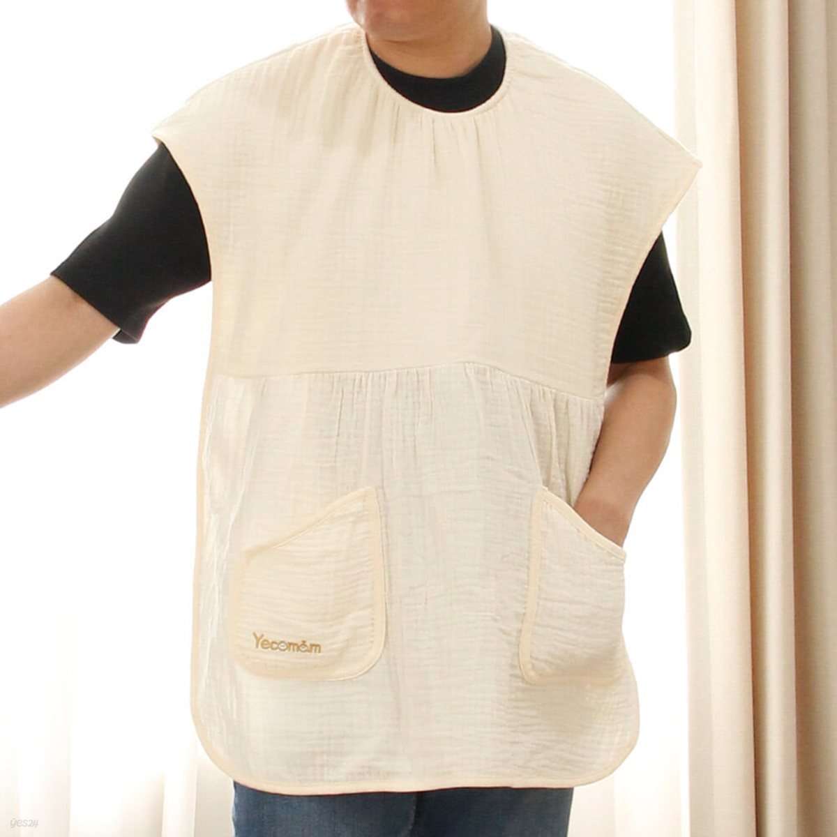 예꼬맘 순면 거즈 아빠 턱받이