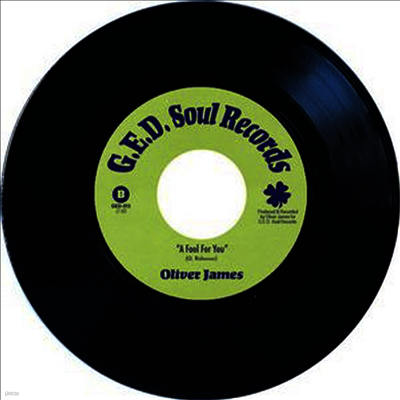 Oliver James — You Left Me Alone/A Fool For You (2track) (7" Single) 앨범 커버