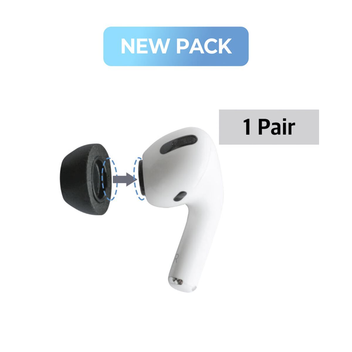 컴플라이 에어팟 프로 1 & 2 전용 NewPack 폼팁 이어팁 1쌍