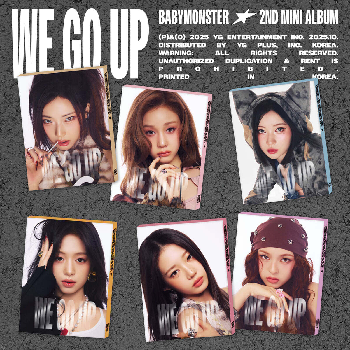 베이비몬스터 (BABYMONSTER) - 2nd MINI ALBUM [WE GO UP] PATTERN Ver. PHARITA