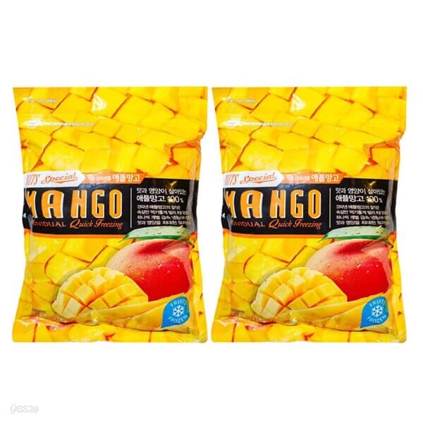 냉동 애플망고 1kg X 2개