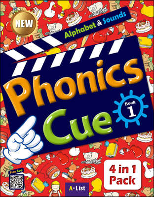 Phonics Cue Book 1 Alphabet & Sounds : 4 in 1 Pack