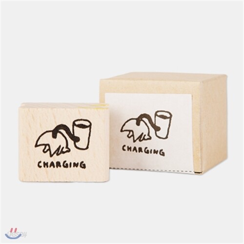 [SNOWCAT] WOOD STAMP-CHARGING
