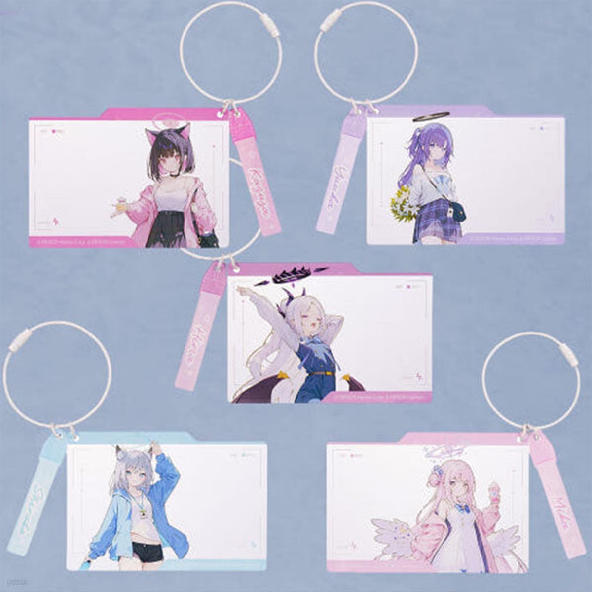 [예약판매]블루아카이브 홀리데이 워크 아크릴 키홀더 (카즈사 유우카 히나 시로코 미카)