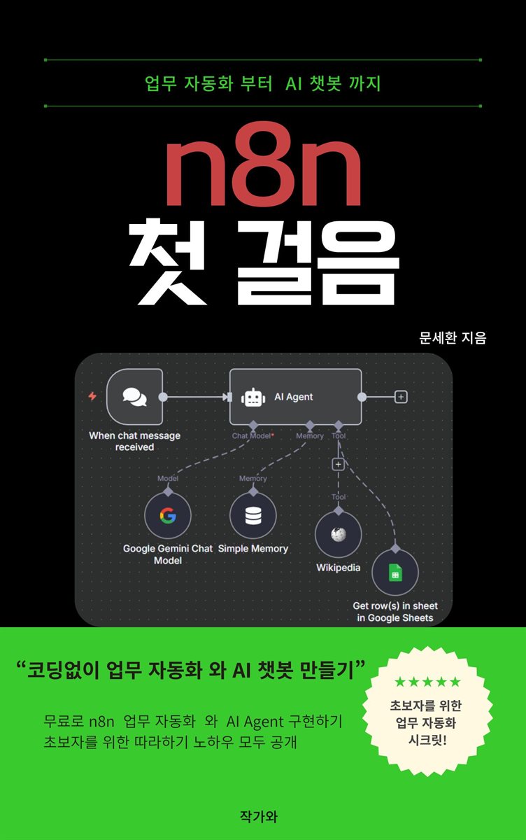 n8n 첫걸음 업무 자동화 부터 AI 챗봇 까지