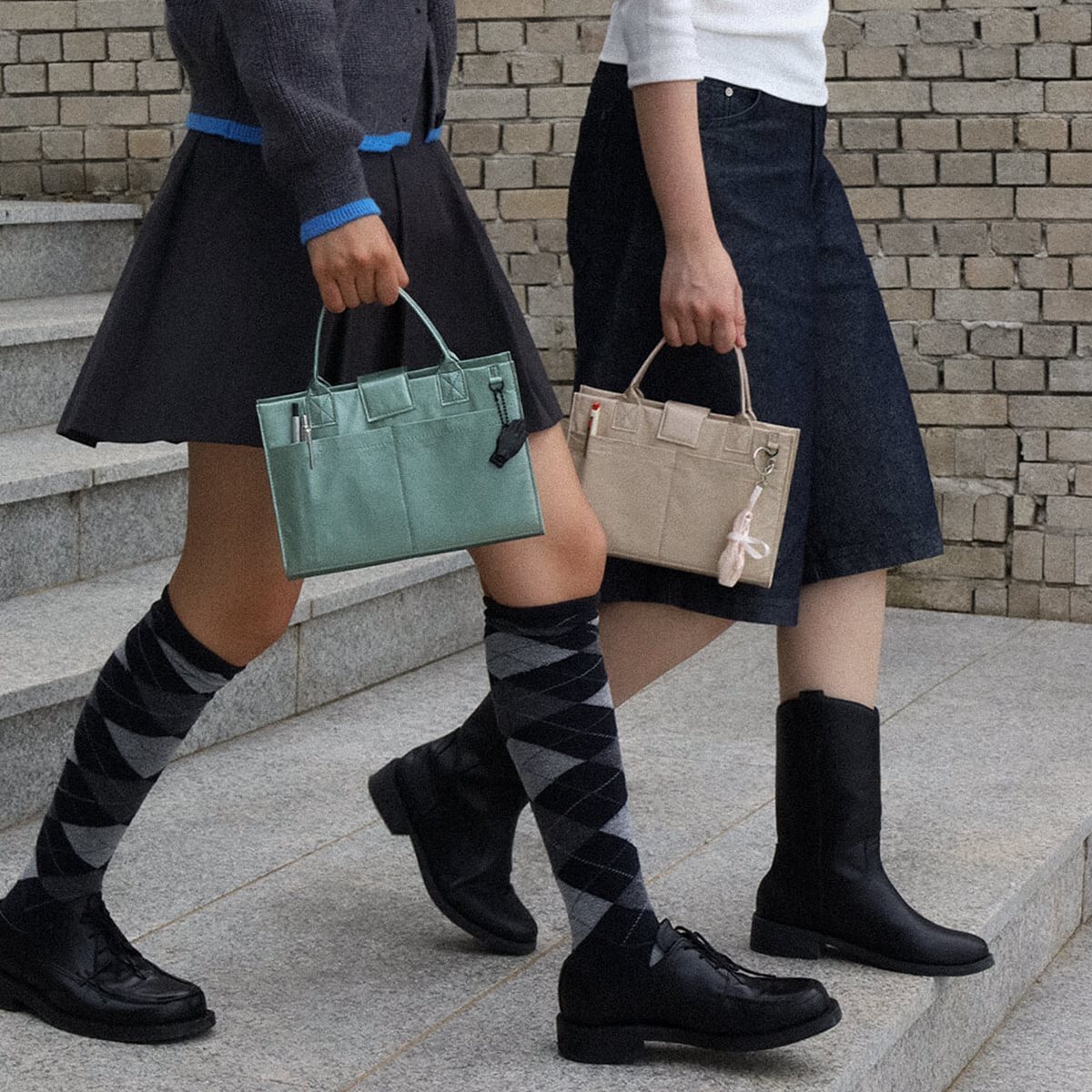 [김하찬]북 메이트 북커버 백_그린 (M/L Size)