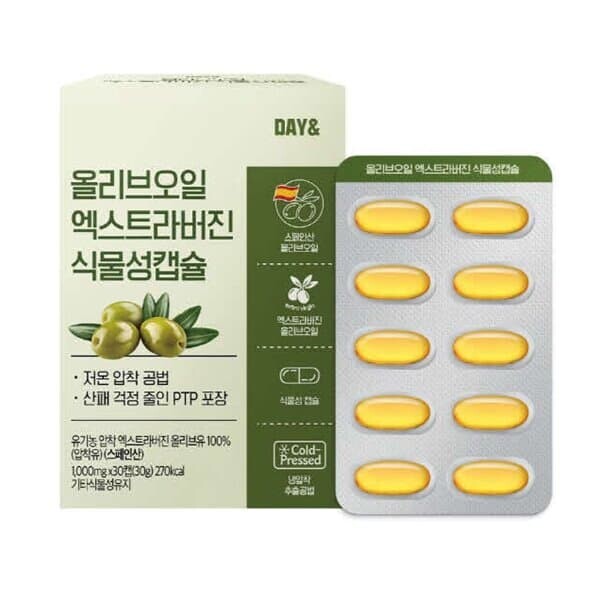 데이 올리브오일 엑스트라버진 식물성캡슐 1,000mg x 30캡슐