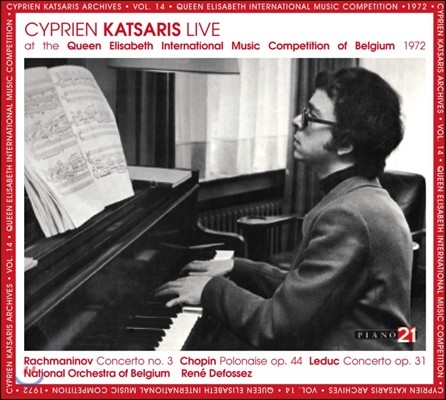 Cyprien Katsaris 라흐마니노프: 피아노 협주곡 3번 [퀸 엘리자베스 콩쿠르 실황] (Rachmaninov, Leduc & Chopin)