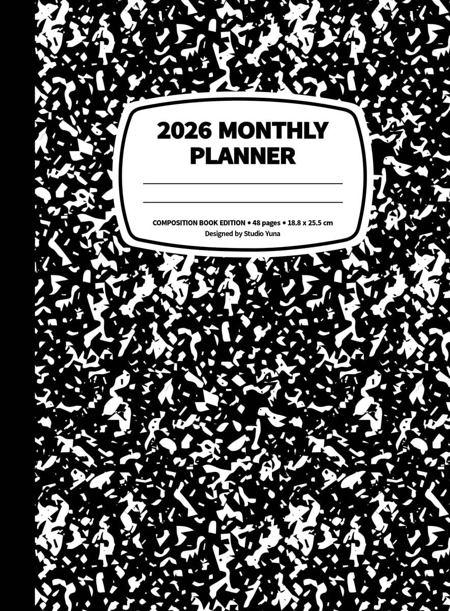 2026 먼슬리 플래너 : 컴포지션 북 에디션