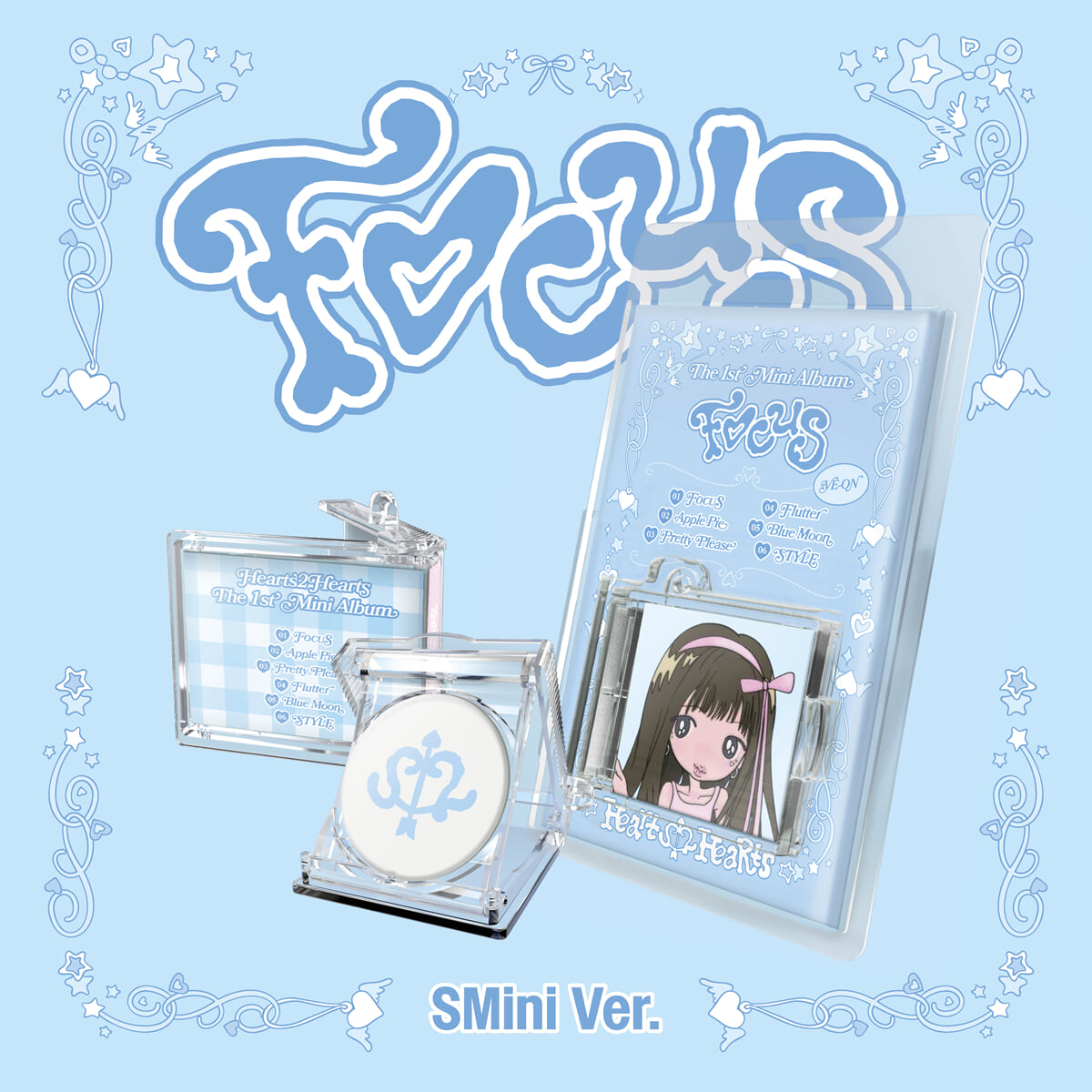 Hearts2Hearts (하츠투하츠) - 미니앨범 1집 : FOCUS [SMini Ver.][8종 SET]