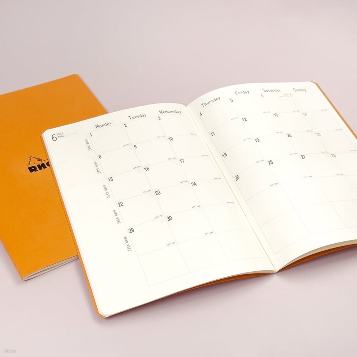 [로디아] 2026년 하드커버 먼슬리 다이어리 A5 (16개월)