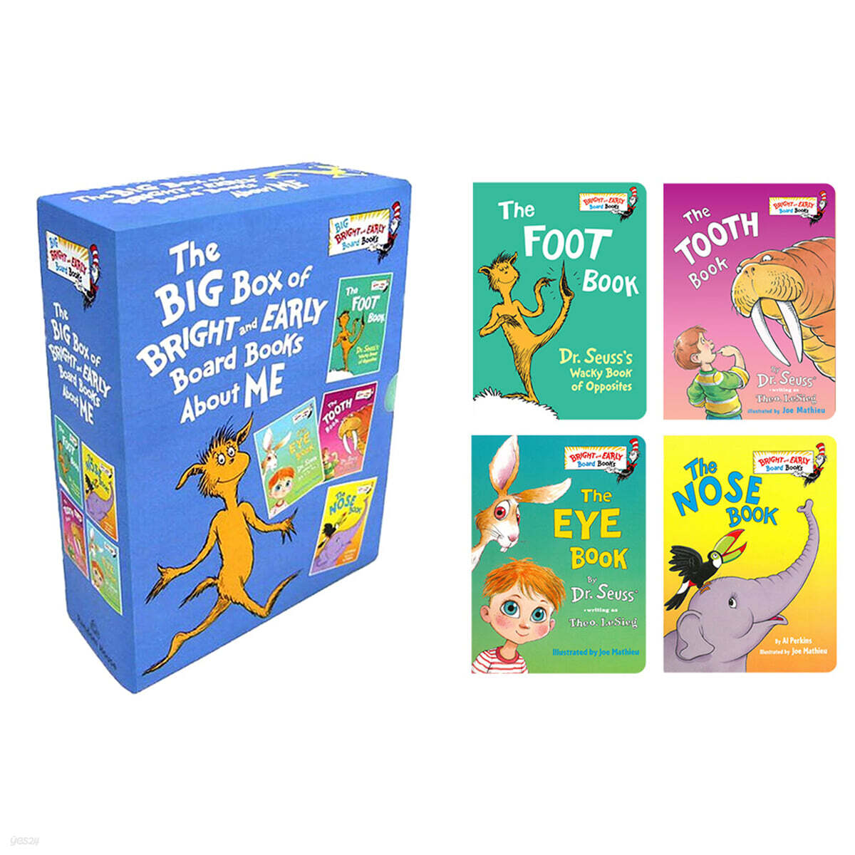 The Big Box of Bright and Early Board Books About Me 닥터수스 3종 + 앨 퍼킨스 1종 세트 - YES24