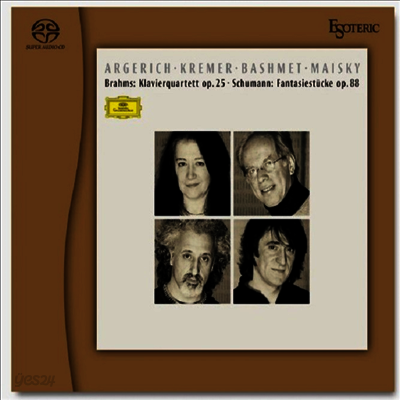 브람스: 피아노 사중주, 슈만: 환상소곡 (Brahms: Klavierquartett, Schumann : Fantasiestucke) (Ltd)(Esoteric SACD Hybrid)(일본반) - Martha Argerich