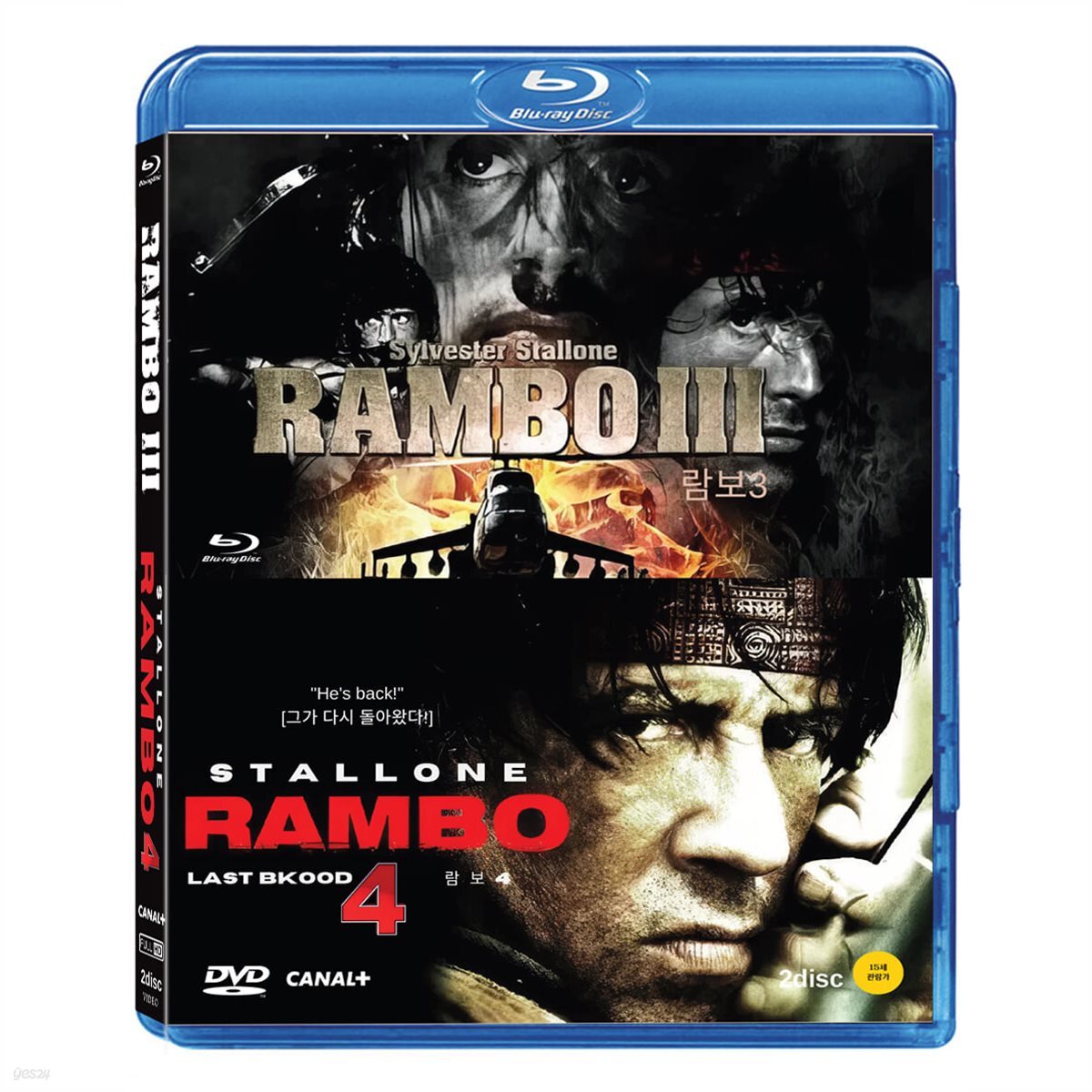 람보3+람보4 BD DVD 2DISC