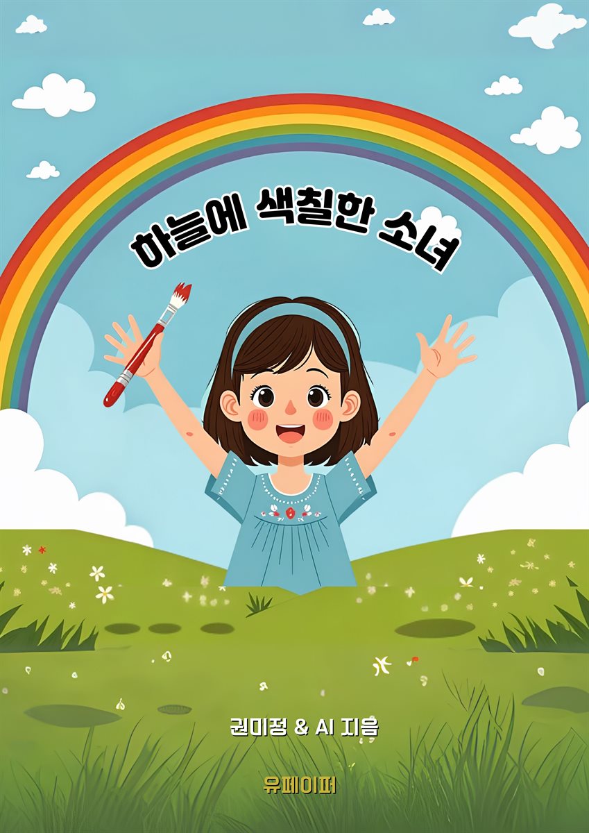 하늘에 색칠한 소녀