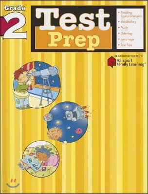 Test Prep: Grade 2 (Flash Kids Harcourt Family Learning)