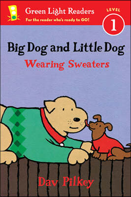 Big Dog and Little Dog Wearing Sweaters