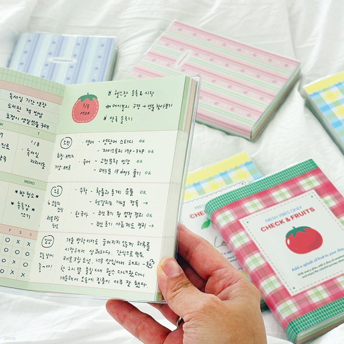 체크 앤 후르츠 만년 데일리 플래너 - 6MONTHS