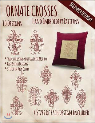 Ornate Crosses Hand Embroidery Patterns