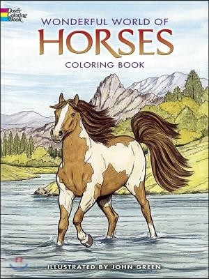 Wonderful World of Horses Coloring Book