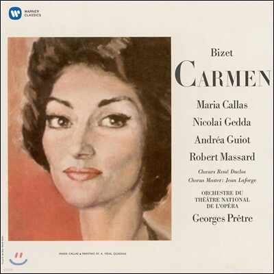 Maria Callas, Nicolai Gedda, Orchestre de l’Opera de Paris, Georges Pretre — Maria Callas 비제: 카르멘 (Bizet: Carmen) 앨범 커버