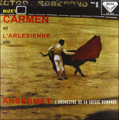 Ernest Ansermet — Ernest Ansermet 비제: 카르멘 모음곡, 아를르의 여인 모음곡 (Bizet: Carmen Suite, L`Arlesienne Suite) 앨범 커버