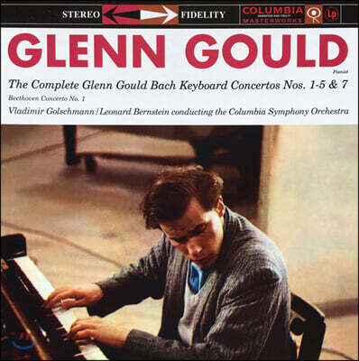 Vladimir Golschmann, Leonard Bernstein — Glenn Gould 바흐; 키보드 협주곡 (Bach: Keyboard Concertos BWV 1052-56, 58) 앨범 커버