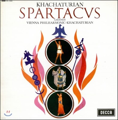 Vienna Philharmonic Orchestra, Aram Khachaturian — Aram Khachaturian 하차투리안: 스파르타쿠스 (Khachaturian: Spartacus, Gayaneh) 앨범 커버