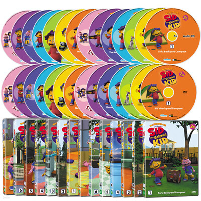  [Summer Sale 60% +  피터팬 10종 DVD증정]New 꼬마 과학자 시드 1+2집 28종세트 (DVD14종 + 오디오CD14종)