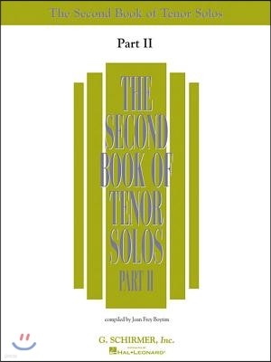 The Second Book of Tenor Solos Part II: Book Only