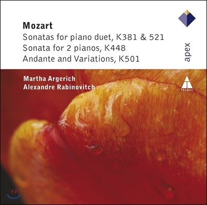 Martha Argerich / Alexandre Rabinovitch Ʈ: 2 ǾƳ븦  ҳŸ (Mozart: Sonatas for 2 Pianos K381, 521, 448, 501)