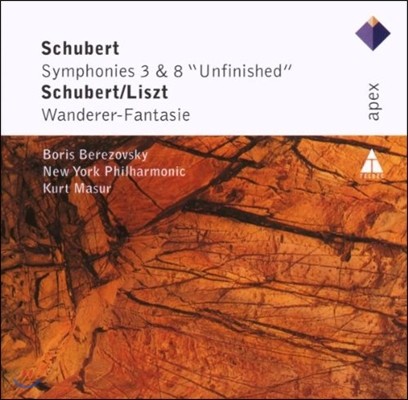 Boris Berezovsky / Kurt Masur Ʈ:  3, 8 '̿ϼ' (Schubert: Symphony No.3, No.8 'Unfinished')