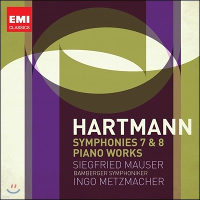 Ingo Metzmacher ϸƮ: , ǾƳ ǰ (Hartmann: Symphonies No.7, No.8, Piano Works)