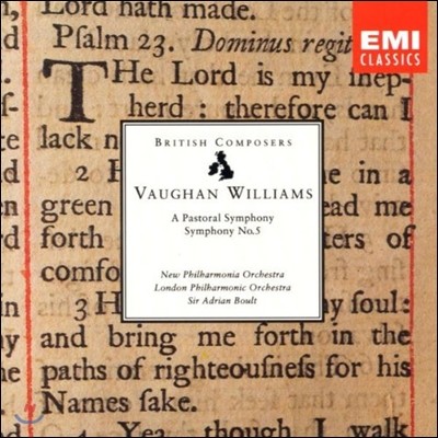 Adrian Boult  Ͻ:  3, 5 (Vaughan Williams: Symphonies No.3, No.5)
