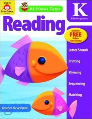 At-Home Tutor: Reading, Kindergarten Workbook