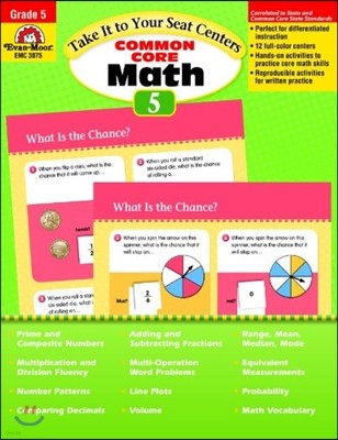 Take It to Your Seat: Math Centers, Grade 5 Teacher Resource