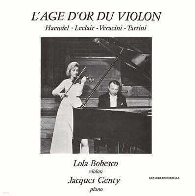 Lola Bobesco — 바이올린의 황금시대 (L’AGE D’OR DU VIOLON) 앨범 커버