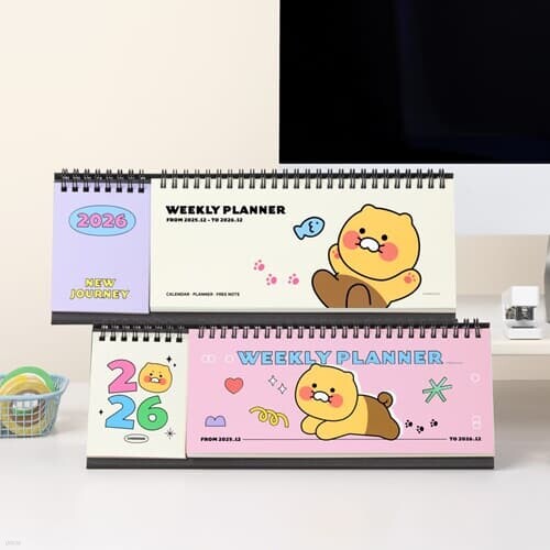 [예스24배송] 카카오프렌즈 춘식이 2026 위클리 주간 플래너 트윈 날짜형