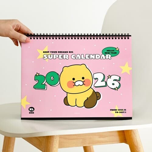 [예스24배송] 카카오프렌즈 춘식이 2026 A4 사이즈 탁상 캘린더 달력