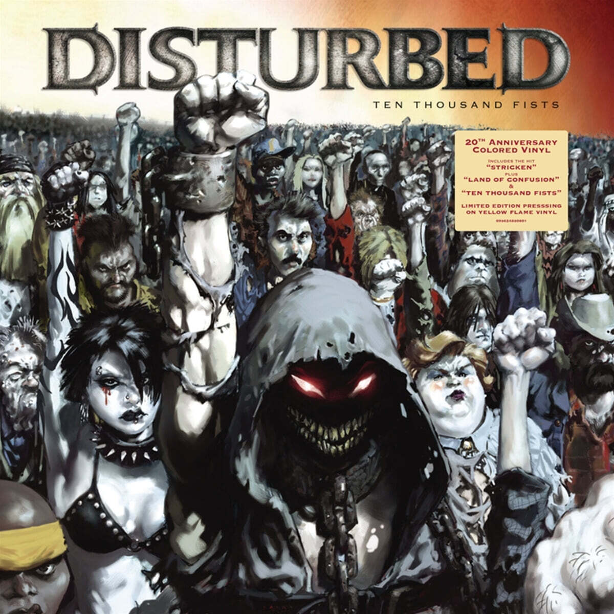Disturbed (디스터브드) - Ten Thousand Fists [옐로우 플레임 컬러 2LP]