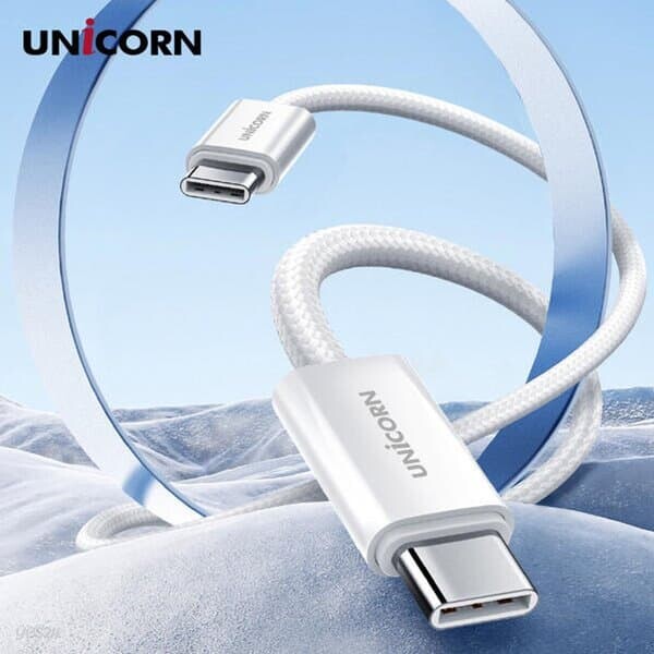 유니콘 PLC-2M65W  USB C to C타입 65W초고속 충전 데이터 케이블