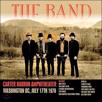 The Band — Carter Barron Amphitheater, Washington DC 앨범 커버