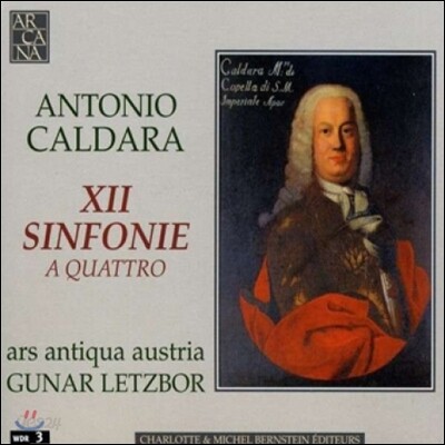 Gunar Letzbor 칼다라: 12개의 4성부 신포니아 (Caldara: XII Sinfonie A Quattro)