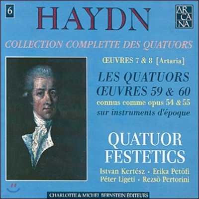 Quatuor Festetics ̵:   6 (Haydn: Quatuors Op.54, Op.55)