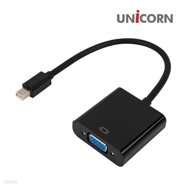 유니콘 DCM-100VGA 미니DP to VGA miniDP 번환컨버터